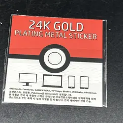24K Gold Plated Sticker Featuring the Pokemon Charmeleon! Korean Popping Candy - Image 2