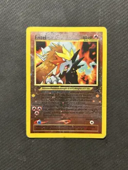 Pokemon TCG Entei 34 Black Star Promo! Damaged Condition! See Description! - Image 1