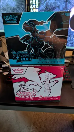 Black Bolt and White Flare Pokemon Center PC ETB Elite Trainer Box SEALED - Image 1