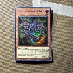 Yugioh! Chaos Summoning Beast - MP21-EN250 - Super Rare - 1st Edition Near Mint, - Image 1
