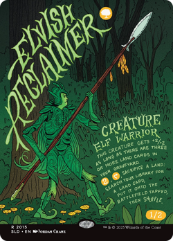 Elvish Reclaimer (Secret Lair) FOIL PROMO NM Green Rare MAGIC MTG CARD ABUGames - Image 1