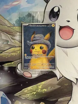 Pokemon x Van Gogh: Pikachu with Grey Felt Hat - 085 Promo Card - Sealed - Image 2