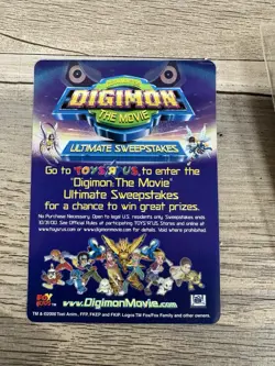 Digimon The Movie 2000 Promo Card Set Bandai 35 Cards (33 Packs, 2 Loose Cards) - Image 2