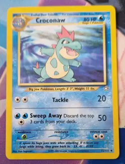 Croconaw Neo Genesis 032/111 Pokemon Trading Card TCG LP - Image 1