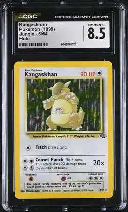 CGC 8.5 Kangaskhan 1999 Jungle 5/64 Holo Pokemon Card - Image 1