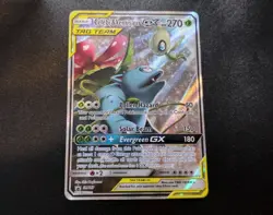 Celebi & Venusaur GX SM167 Full Art Black Star Promo Pokemon Card LP - Image 1