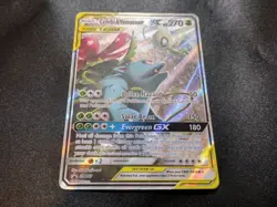 Celebi & Venusaur GX SM167 Full Art Black Star Promo Pokemon Card LP - Image 2