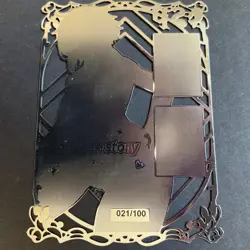 Goddess Story Gold METAL Card - Serial Number #/100! Anime Girl Bikini - Image 1
