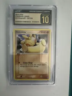 Pokemon EX Emerald Makuhita Common Card 54/106 CGC Pristine 10 - Image 1