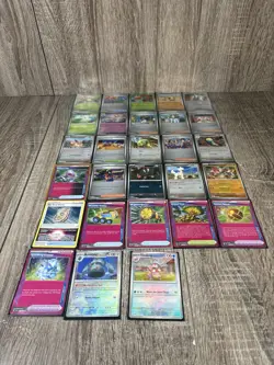 28 Pokemon Card Collection Pokeball, masterball, trainer Lot! All Sleved! - Image 1