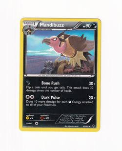 Mandibuzz 69/98 Emerging Powers Regular Non Holo Pokemon Card Light Played LP - Image 1