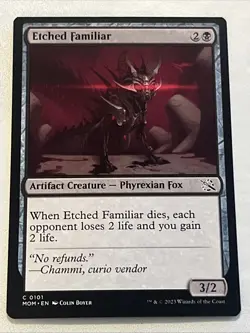 Etched Familiar (C) MTG March Of The Machine MOM - Image 1