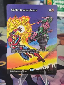 MTG: Goblin Bombardment (Borderless) - #23 - Marvel's Spider-Man - Regular- NM - Image 3