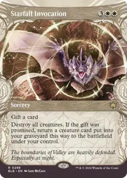 Starfall Invocation (Showcase) -Foil Near Mint MTG Bloomburrow - Image 1