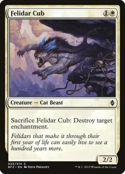 4x Felidar Cub MTG Battle for Zendikar NM Magic Regular Playset Magic - Image 1
