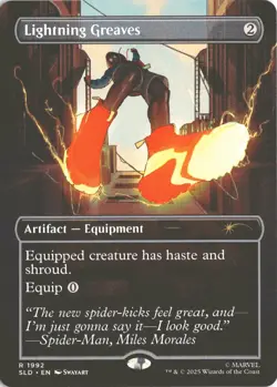 MTG Lightning Greaves (1992) *Non-Foil* Secret Lair: Spider-Man MT/NM Free Ship - Image 1