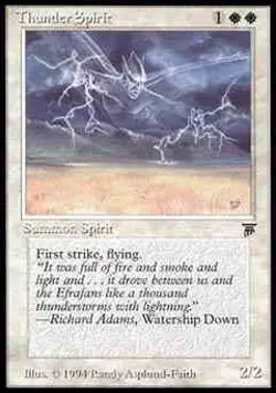 Magic MTG Legends Thunder Spirit LIGHTLY PLAYED LP - Image 1