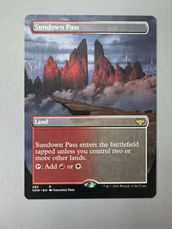 Sundown Pass (Borderless) #285 Innistrad: Crimson Vow | NM | MTG - Image 1