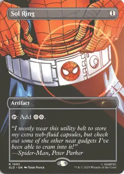 MTG Sol Ring (1993) *Non-Foil* Secret Lair: Spider-Man MT/NM Free Ship - Image 1