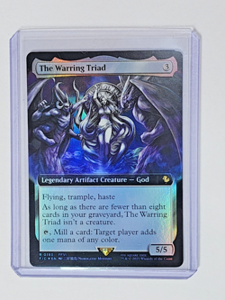 MTG NMT The Warring Triad (Extended Art) Commander: Final Fantasy Foil R 0193 - Image 1