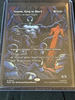 MTG Spider-Man Venom, King In Black Borderless Mythic Non-Foil M0022 - Image 1