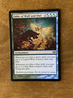 Fable Of Wild And Owl Eventide Lightly Played MTG - Image 1