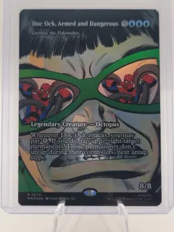 MTG Magic The Gathering Spider-Man Doc Ock, Armed and Dangerous Mythic 0010 Foil - Image 1