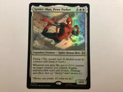 MTG Marvel’s Spider-Man SPIDER-MAN, PETER PARKER Foil NM (0031BIN) Graded Power - Image 1