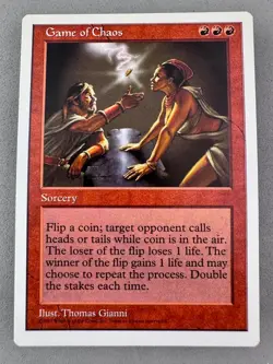 Game of Chaos-MTG 5th Edition Regular-Unplayed NM-Vintage Magic the Gathering - Image 1
