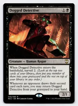 Dogged Detective [035/093] NCC Rare Non-Foil [MTG Card English] - Image 1