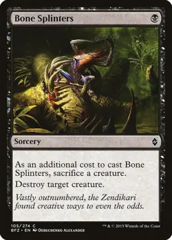 4x Bone Splinters MTG Battle for Zendikar NM Magic Regular - Image 1