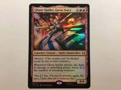 MTG Marvel’s Spider-Man GHOST-SPIDER, GWEN STACY Foil NM (0030BIN) Graded Power - Image 1