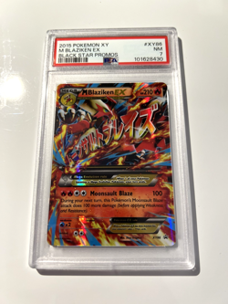 2015 M Blaziken Ex XY86 Pokemon Mega evolutions XY Black Star Promo Holo PSA 7 - Image 3