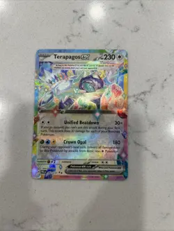 Terapagos ex - 128/142 Stellar Crown Double Rare Pokemon - NM/MINT - Image 1