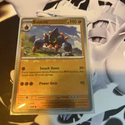 Pokemon TCG Boldore 047/086 master ball Reverse Holo White Flare English 2025 - Image 1
