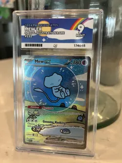 Pokemon Mew EX Paldean Fates Special Illustration Bubble Mew PSA 9 232/091 - Image 1