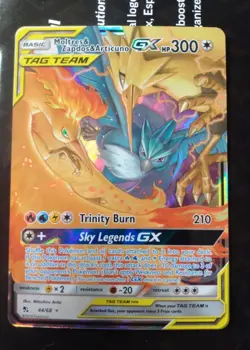 Moltres & Zapdos & Articuno GX 44/68 Tag Team Hidden Fates Holo Pokemon TCG NM - Image 1
