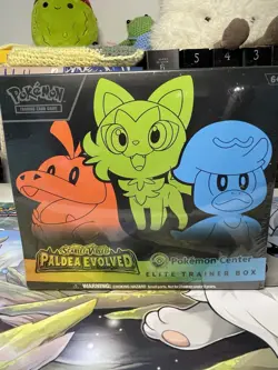PALDEA EVOLVED Pokemon Center EXCLUSIVE Elite Trainer Box ETB SEALED - Image 1