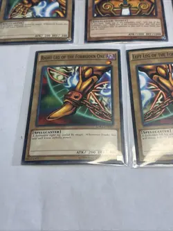 YUGIOH TCG! COMPLETE 5 Card Exodia the Forbidden One Set LDK2 Common NM - Image 3