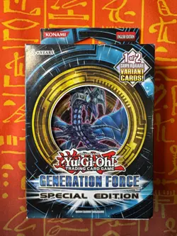 YUGIOH! GENERATION FORCE SPECIAL EDITION SEALED BOX - 3 PACKS + SUPER RARE PROMO - Image 1