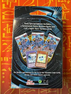 YUGIOH! GENERATION FORCE SPECIAL EDITION SEALED BOX - 3 PACKS + SUPER RARE PROMO - Image 2