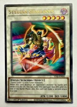 Yugioh! Stygian Sergeants - STAS-EN041 - Ultra Rare - 1st Edition - Image 1