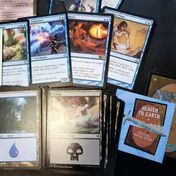 Complete Commander Magic Deck EDH 100 Cards - FAERIES Beat U Black 'n' Blue Fey - Image 2