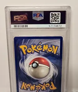 Machop 52/102 Base Set Shadowless 1999 Pokemon Card Game Graded PSA Near Mint 7 - Image 5