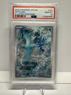 Pokemon TCG Articuno Journey Together Illustration Rare Card 161/159 PSA 10 - Image 1