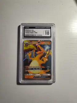 CGC 10 Charizard GX 9/68 Hidden Fates Pokemon Card - Image 1
