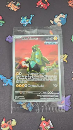 Pokemon Card - Iron Thorns SVP098 Black Star Promo 098 Pokemon Center Sealed - Image 1
