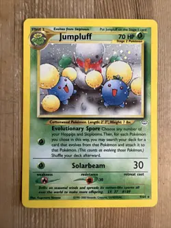 Jumpluff - 9/64 - Pokemon Neo Revelation Unlimited Holo Rare Card WOTC LP - Image 1