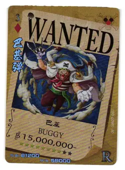 Buggy R OP-02-087 One Piece Anime TCG CCG Anime Card - Image 1
