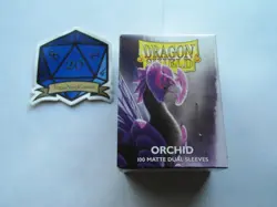 x102 Orchid Matte Dual Card Sleeves Dragon Shield TexasNerdGames - Image 1